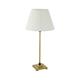 Lámpara de Mesa Metal Oro y Pantalla Blanca | Serie NAKIA