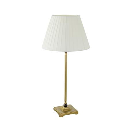Lámpara de Mesa Metal Oro y Pantalla Blanca | Serie NAKIA
