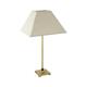 Lámpara de Mesa Metal Oro y Pantalla Beige | Serie NAKIA