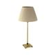 Lámpara de Mesa Metal Oro y Pantalla Marrón | Serie NAKIA