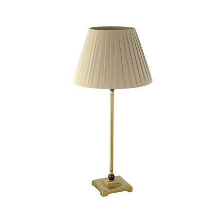 Lámpara de Mesa Metal Oro y Pantalla Marrón | Serie NAKIA