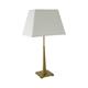 Lámpara de Mesa Oro con Pantalla Rectangular | Serie RAIZA