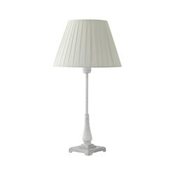 Lámpara de Mesa Blanca y Pantalla Blanca, 58cm | Serie DANA
