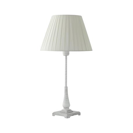 Lámpara de Mesa Blanca y Pantalla Blanca, 58cm | Serie DANA