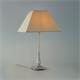 Lámpara de Mesa Blanca y Pantalla Beige, 58cm | Serie DANA