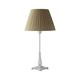 Lámpara de Mesa Blanca y Pantalla Marrón, 58cm | Serie DANA