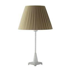 Lámpara de Mesa Blanca y Pantalla Marrón, 45cm | Serie DANA