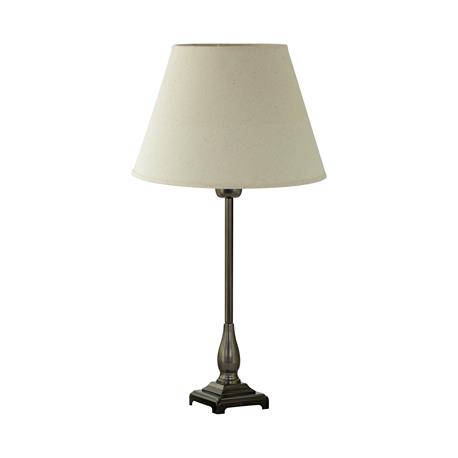 Lámpara de Mesa Negra con Pantalla Beige| Serie UMBRA