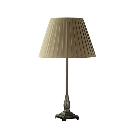 Lámpara de Mesa Negra con Pantalla Marrón | Serie UMBRA