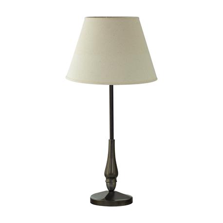 Lámpara de Mesa Negra con Pantalla Beige | Serie NESTA