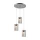 PLAFON 2 LUCES SALOMON CROMO C/P 15CM