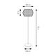 PIE SALON SALOMON III 1L CROMO D45