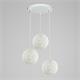 PLAFON HILOS 3 LUCES BLANCO SERIE MIRTO