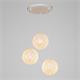 PLAFON HILOS 3 LUCES BLANCO SERIE MIRTO