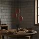 PLAFON HILOS 3 LUCES MARRON SERIE MIRTO