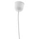 COLGANTE ANKARA 40CM BLANCO 1 LUZ