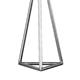 Lámpara de Mesa de Metal Gris Triangular | Serie TRIANGLE