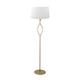 Pie de Salón de Metal Oro con Pantalla Blanca | Serie RAMSÉS