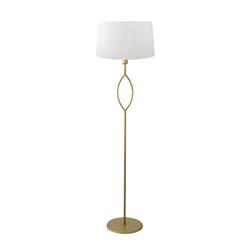 Pie de Salón de Metal Oro con Pantalla Blanca | Serie RAMSÉS