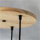 Lámpara de Techo de Madera y Metal, 3 Luces | Serie CAMINO