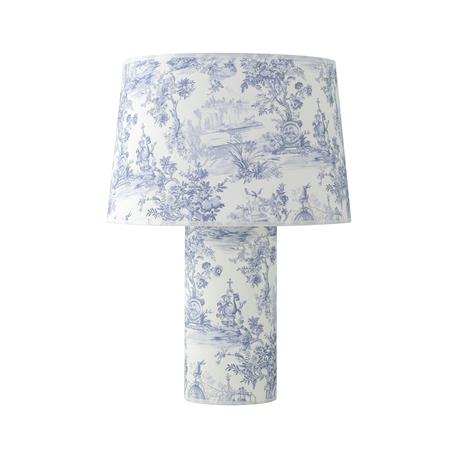 Lámpara de Mesa de Tejido Toile De Jouy | Serie SHEILA