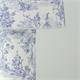 Lámpara de Mesa de Tejido Toile De Jouy | Serie SHEILA
