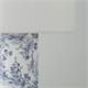 Lámpara de Mesa Tejido Toile De Jouy y Blanco | Serie SHEILA