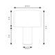 Lámpara de Mesa Tejido Toile De Jouy y Blanco | Serie SHEILA
