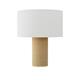 Lámpara de Mesa de Yute Natural y Blanco | Serie LETICIA