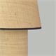 Lámpara de Mesa de Rafia en Color Beige | Serie MIRANDA