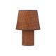 Lámpara de Mesa de Rafia en Color Terracota | Serie MIRANDA