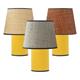 Lámpara de Mesa Mostaza y Rafia Beige | Serie NOELIA