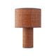 Lámpara de Mesa de Rafia Terracota d30 | Serie CARLOTA