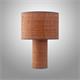 Lámpara de Mesa de Rafia Terracota d30 | Serie CARLOTA