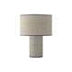 Lámpara de Mesa de Rafia en Color Gris d25 | Serie CARLOTA