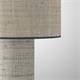 Lámpara de Mesa de Rafia en Color Gris d25 | Serie CARLOTA
