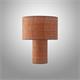Lámpara de Mesa de Rafia Terracota d25 | Serie CARLOTA