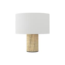 Lámpara de Mesa de Rafia Natural, 38cm | Serie CARLOTA II