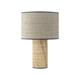 Lámpara de Mesa de Rafia Gris y Natural d30 | Serie CARLOTA