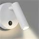 Aplique de Pared Blanco con Lector LED de 3W | Serie LUISA