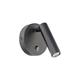Aplique de Pared Negro con Lector LED de 3W | Serie LUISA