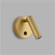 Aplique de Pared Oro con Lector LED de 3W | Serie LUISA