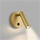 Aplique de Pared Oro con Lector LED de 3W | Serie LUISA