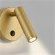Aplique de Pared Oro con Lector LED de 3W | Serie LUISA