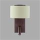 Aplique de Pared ÚRSULA Marrón con Lector LED C/P Blanca