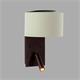 Aplique de Pared ÚRSULA Marrón con Lector LED C/P Blanca