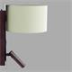 Aplique de Pared ÚRSULA Marrón con Lector LED C/P Blanca