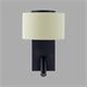 Aplique de Pared Negro con Lector LED | Serie ÚRSULA