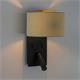 Aplique de Pared Negro con Lector LED | Serie ÚRSULA