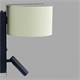 Aplique de Pared Negro con Lector LED | Serie ÚRSULA